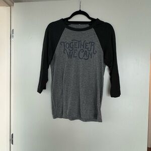 Graphic baseball tee